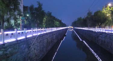 LED护栏管 成为一河两岸江景亮化常用产品