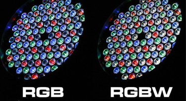 RGBW投光灯四色光源中的W有标准光吗?